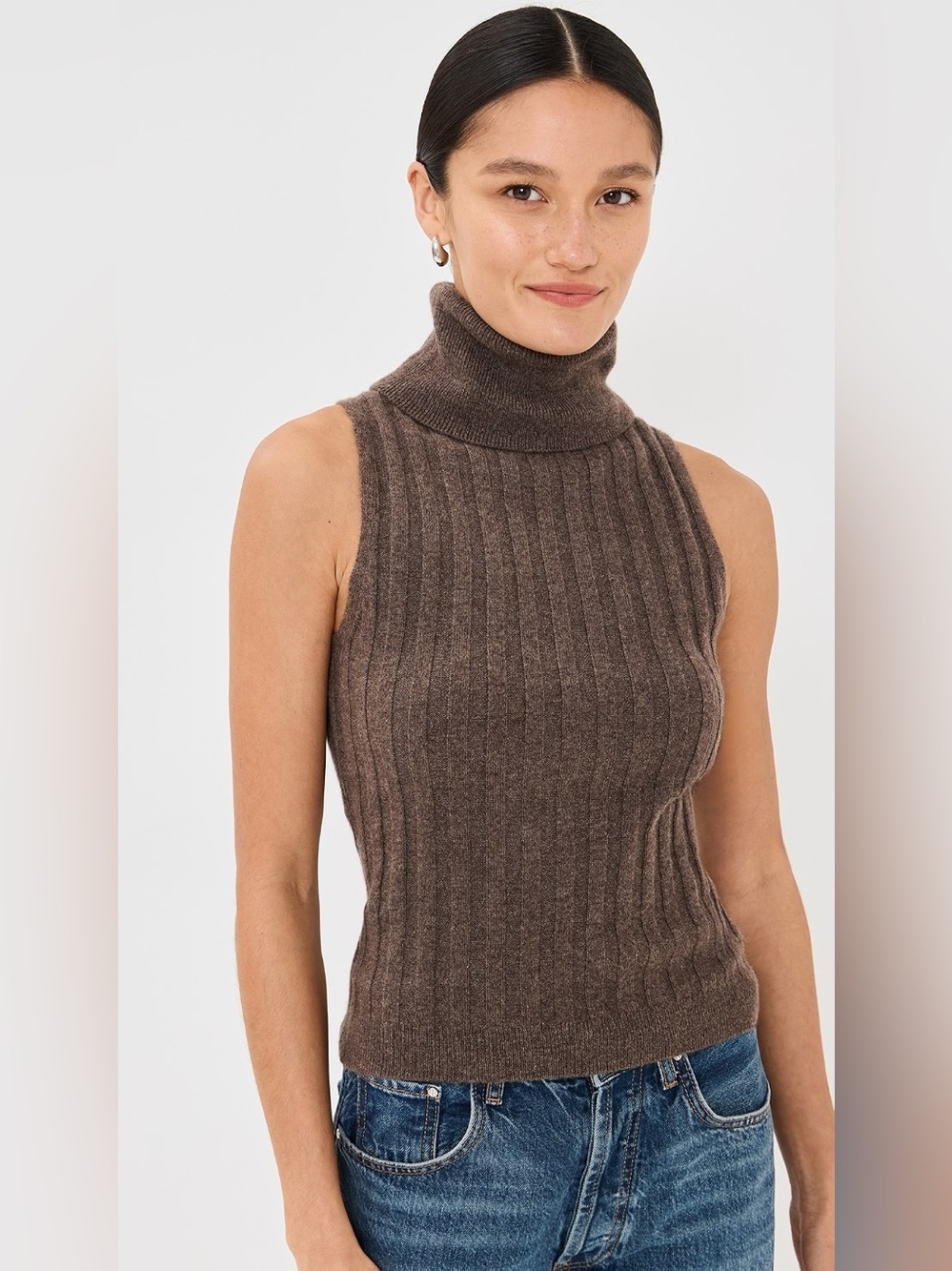 Reformation Rowyn Cashmere Turtleneck Tank